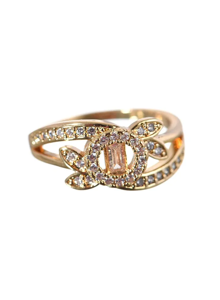 Ring with Gold Stones