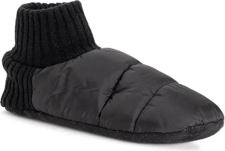 MUK LUKS Men's Quilted Slipper Booties