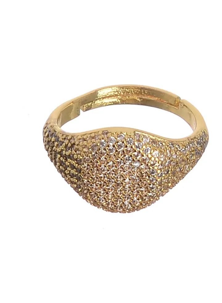 Gold Zircon Ring