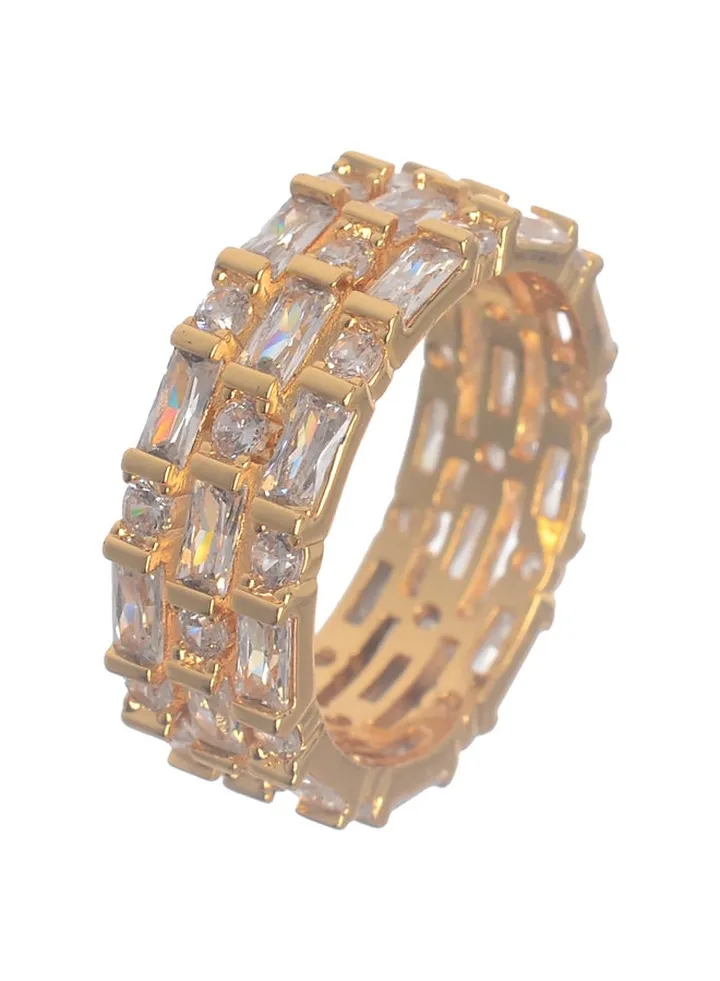 Gold Zircon Ring