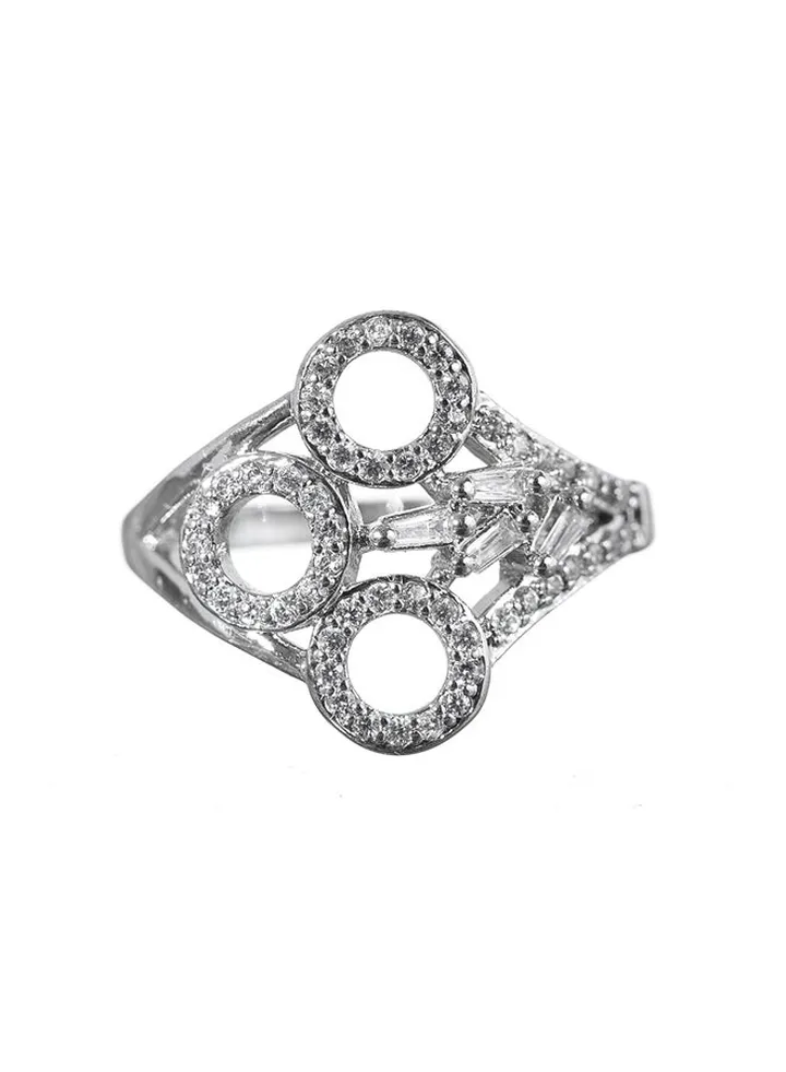 Ring with Silver Stones