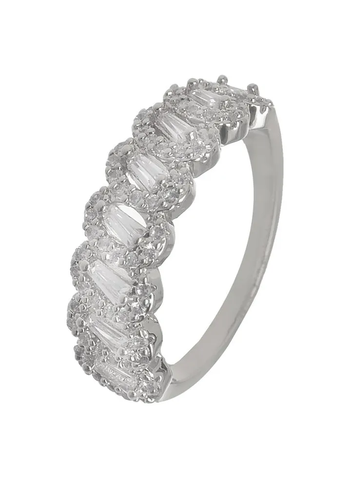 Silver Zircon Ring