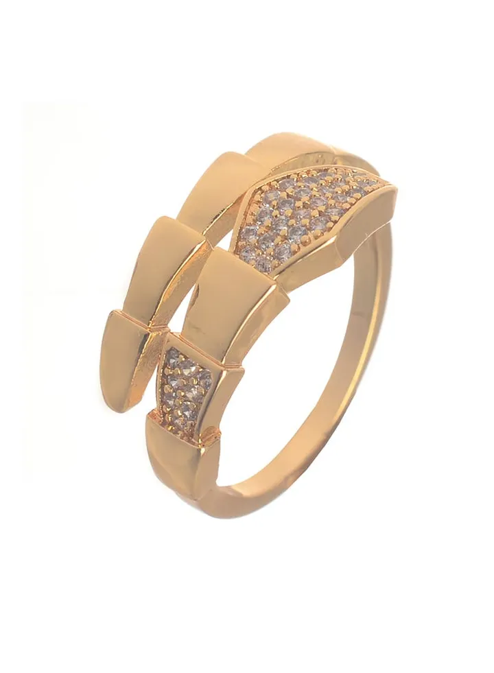 Gold Zircon Ring