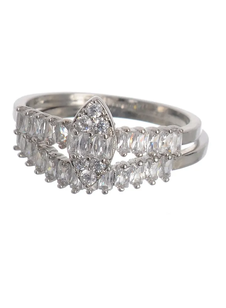 Twins Silver Ring