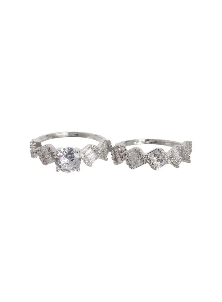Twins Silver Ring