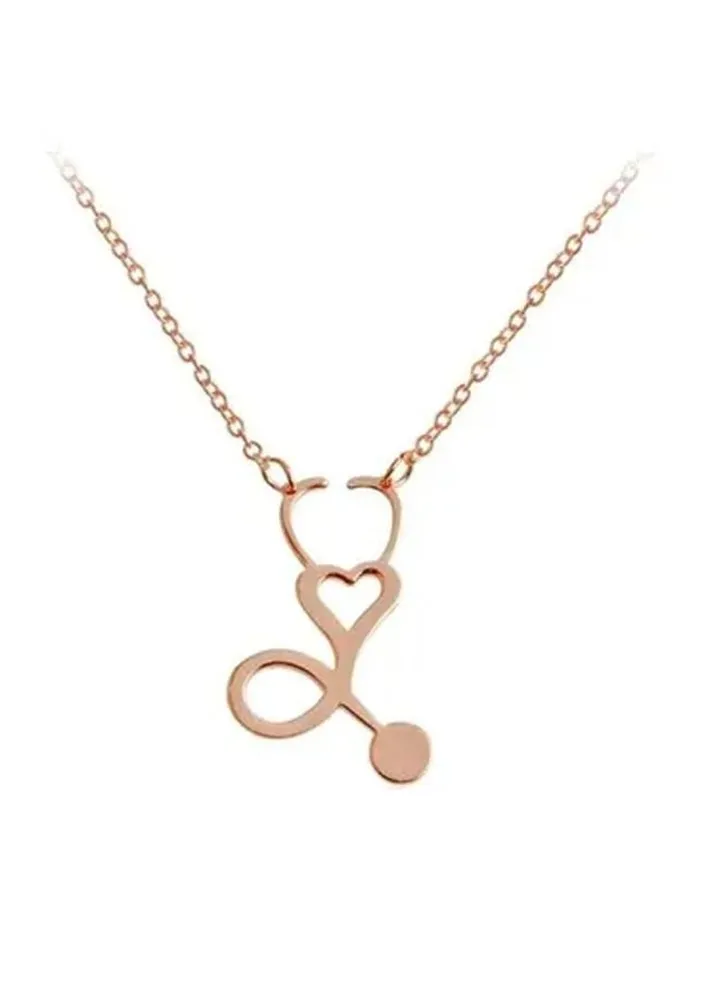 stethoscope design necklace