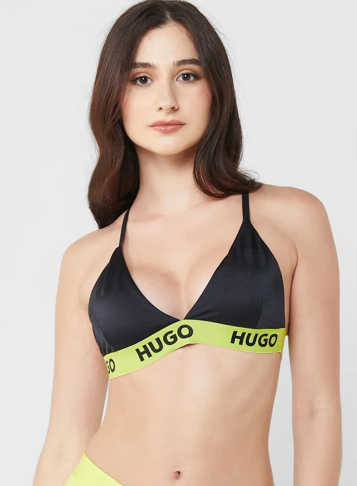 Logo Band Bikini Top