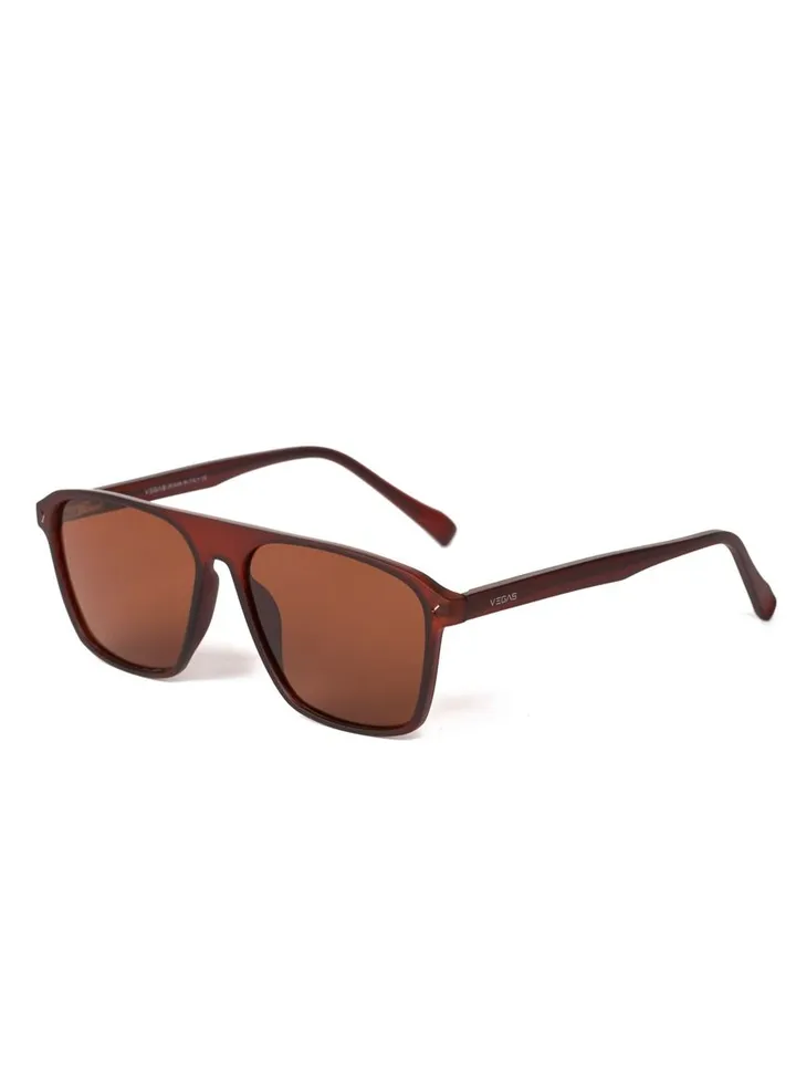 Unisex Sunglasses V2074 - Brown