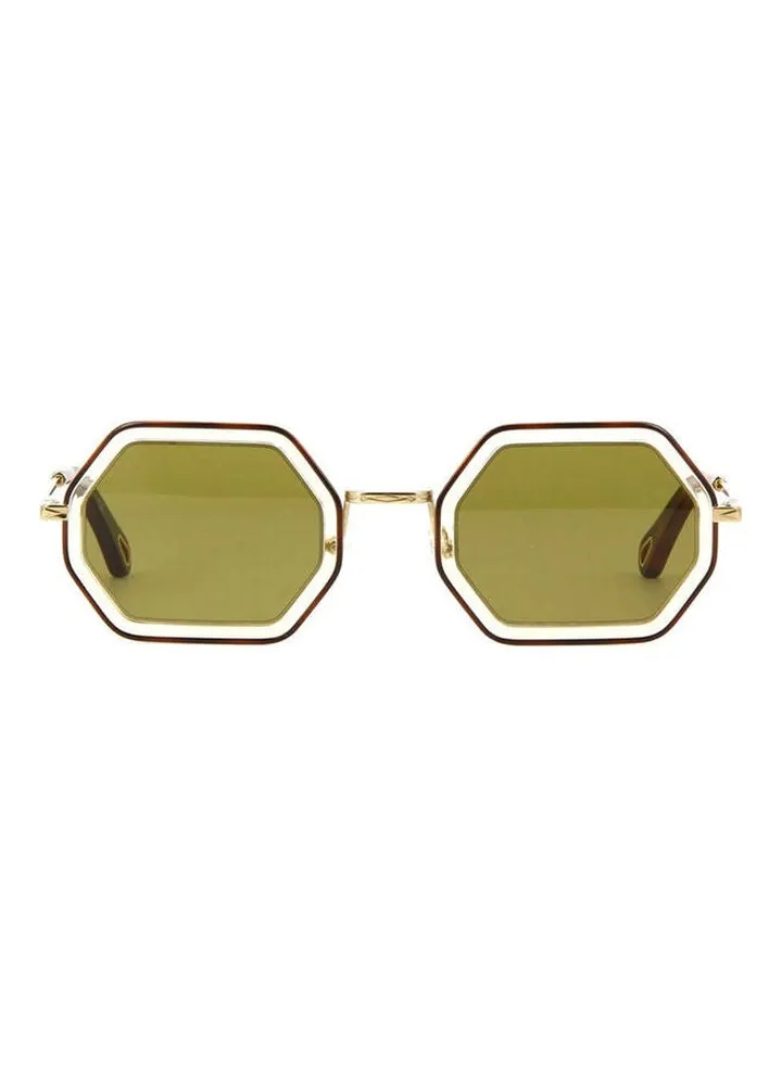 Women's Full Rim Hexagon Sun Glass CE146S