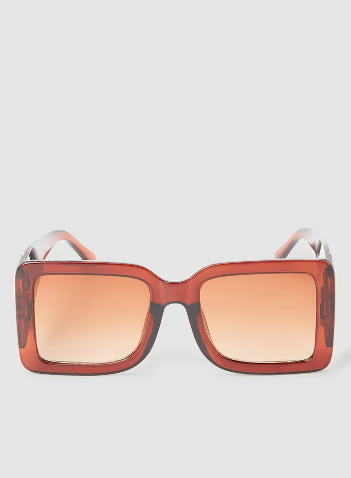 Women's Flexible And Corrosion Resistant Frame Square Sunglasses 3040L3