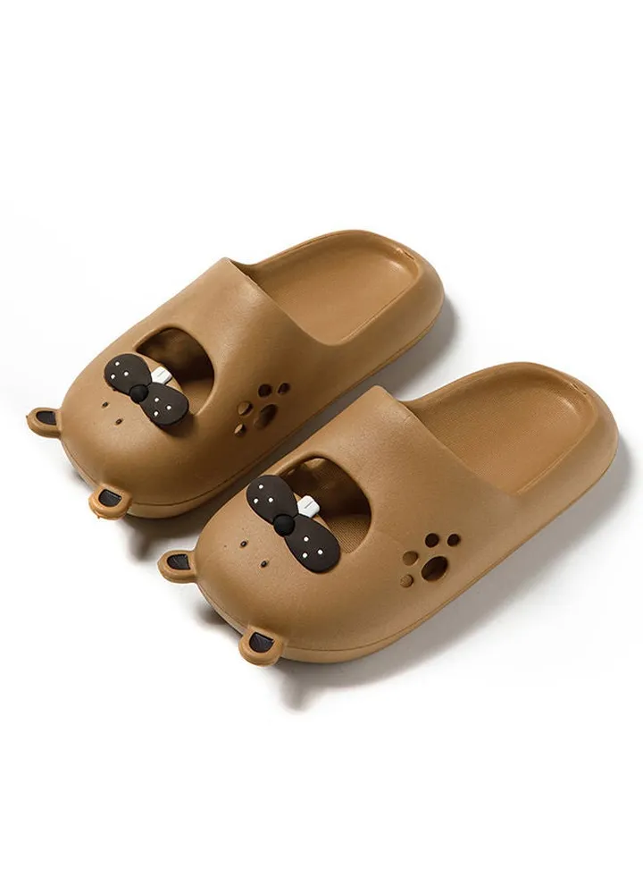 Non-Slip Bathroom Slippers, Summer Women Floor Flat Shoes, Shower Slippers, Couple Lovely Indoor Female Home Slippers