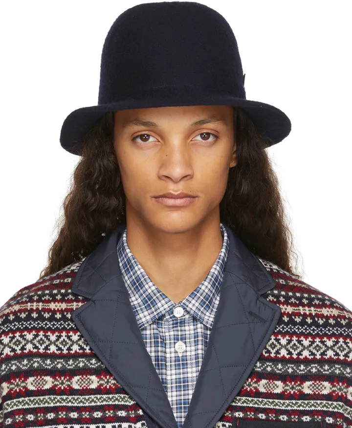 Junya Watanabe Navy Script Hat