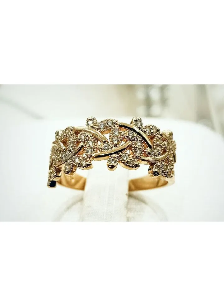 Butterfly Women's Butterfly Ring, Gold Plated,High Quality With Zircon