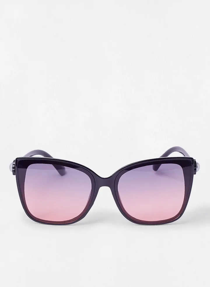 Women's Flexible And Corrosion Resistant Frame Butterfly Sunglasses Fg8130L5