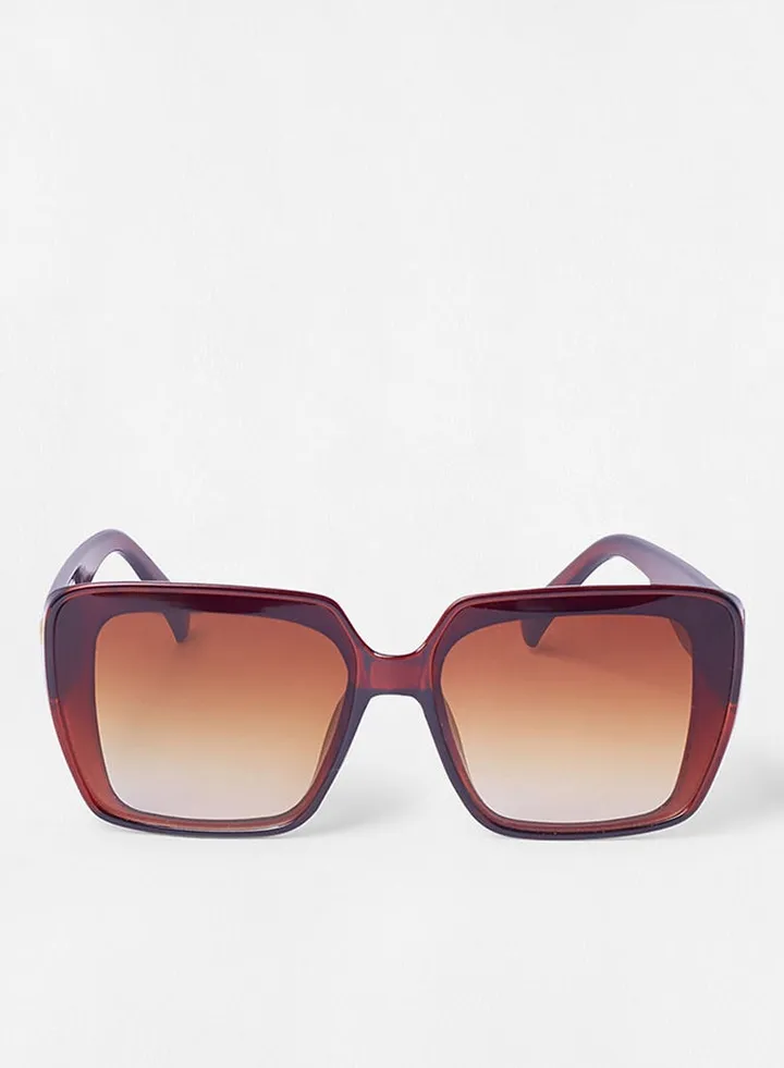 Women's Flexible And Corrosion Resistant Frame Square Sunglasses 82453L3