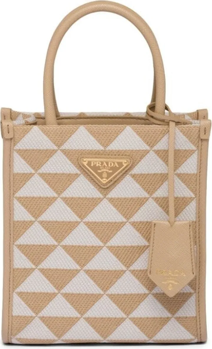 Symbole logo-plaque tote bag