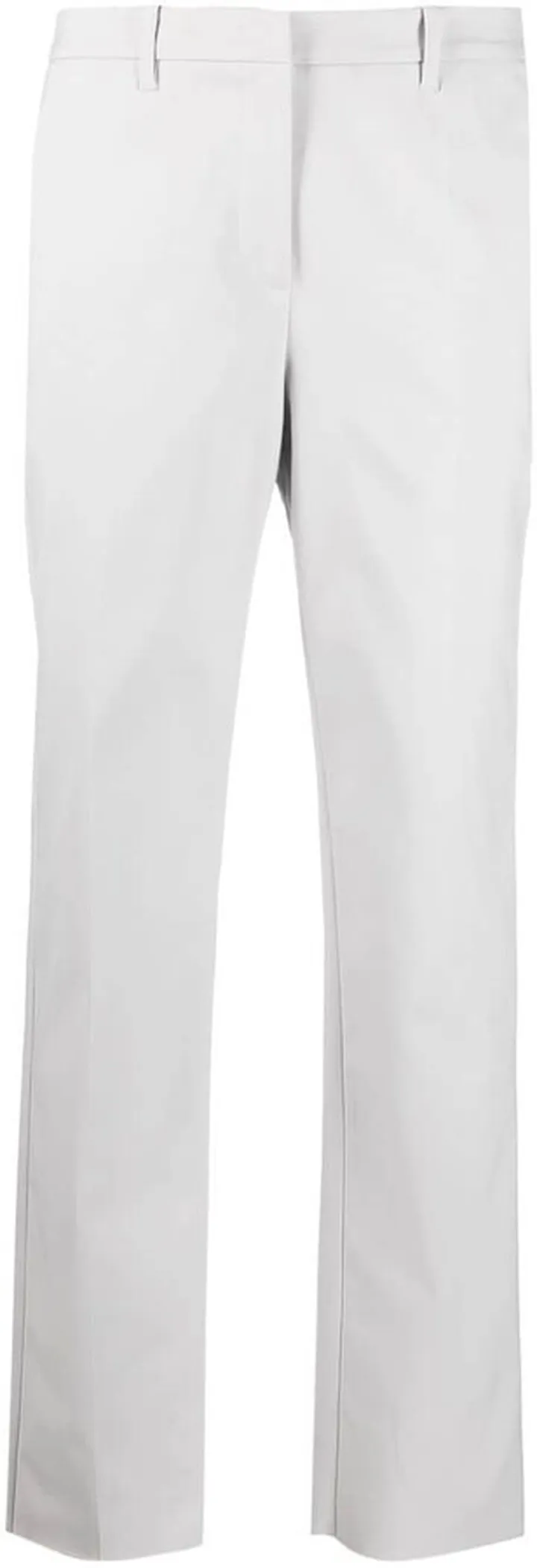 High-Waist Straight Trousers