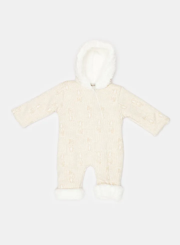 Baby Cotton Fur Playsuit