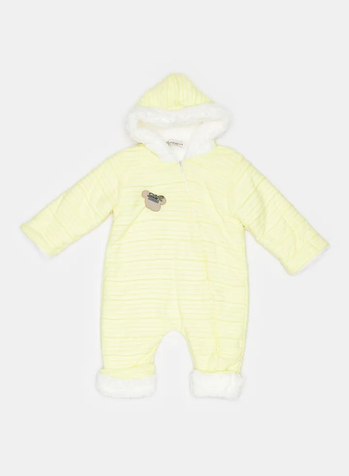 Baby Cotton Fur Playsuit