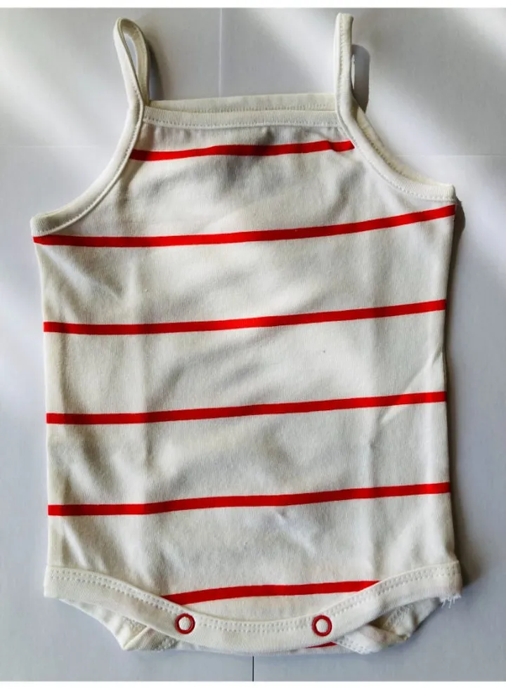 Baby romper spaghetti cotton elasten