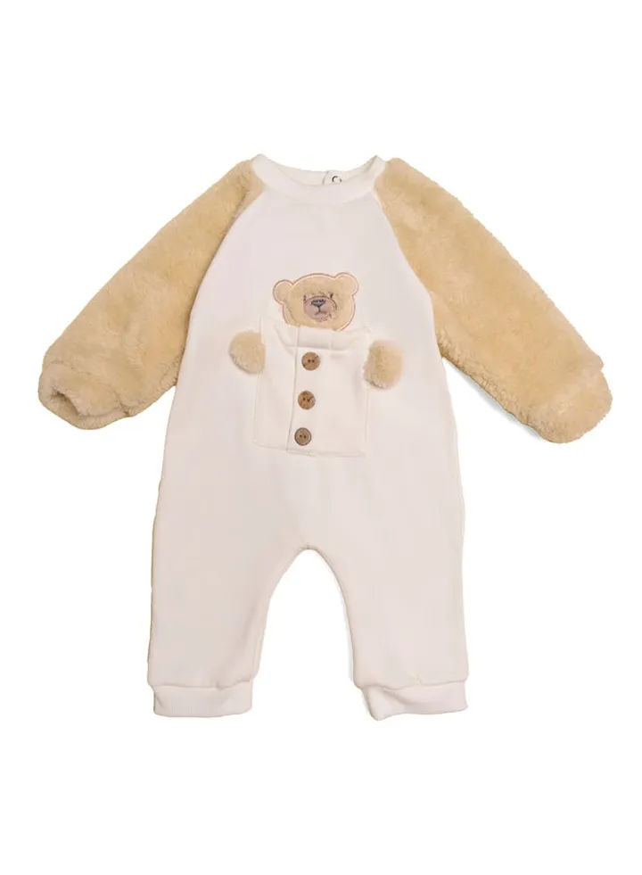 Baby Cotton Fur Playsuit