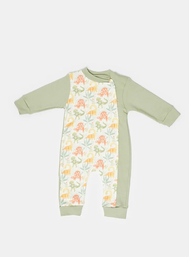 Dino low sleeves playsuit Baby unisex