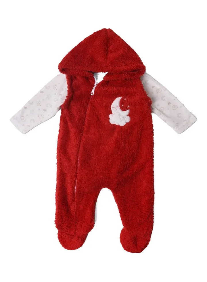 Baby Cotton Fur Playsuit Sleeveless