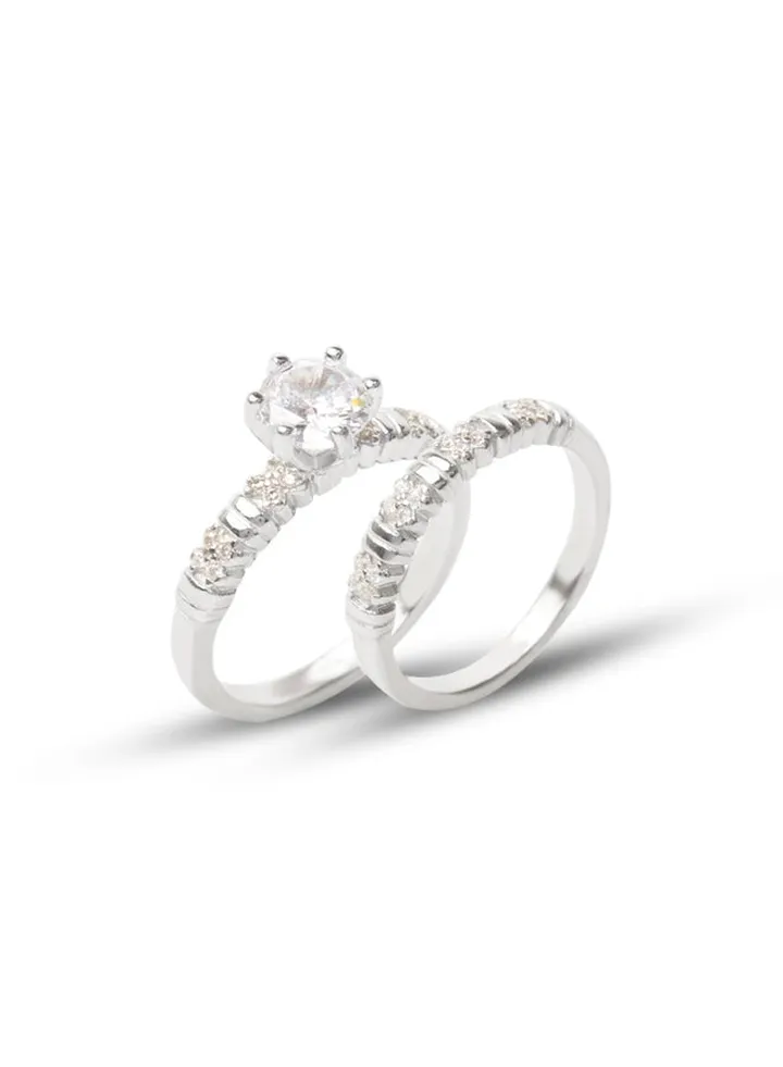Silver Twins Ring