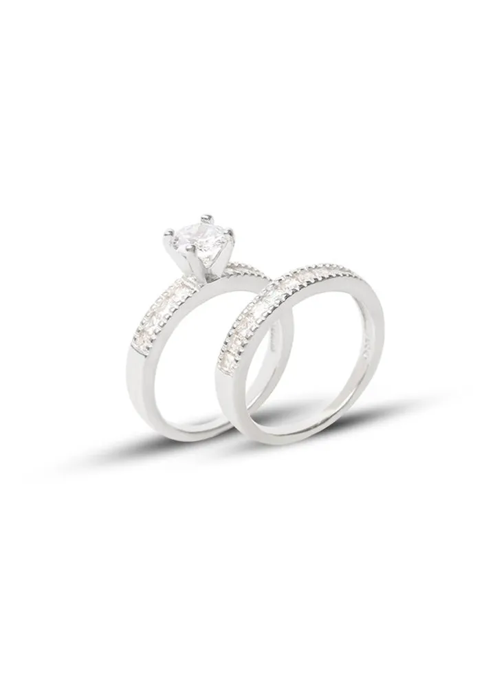 Silver Twins Ring