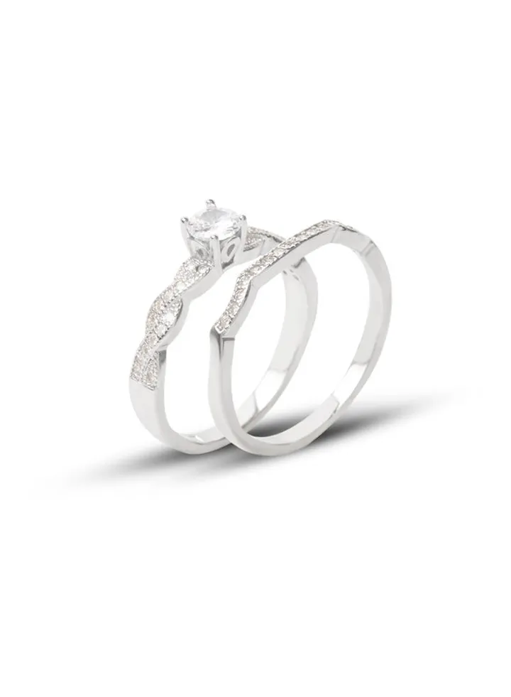 Silver Twins Ring