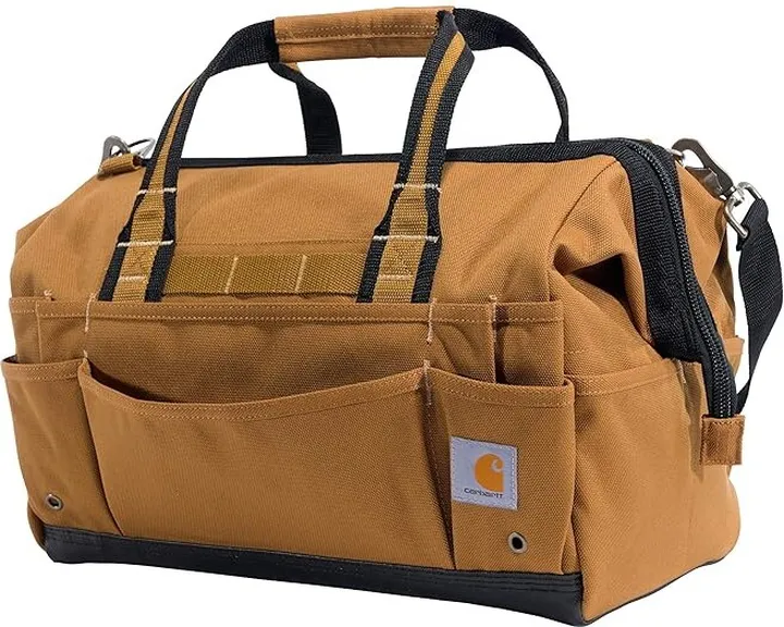 Carhartt 16 Thirty-Pocket Heavyweight Tool Bag (Black) Handbags
