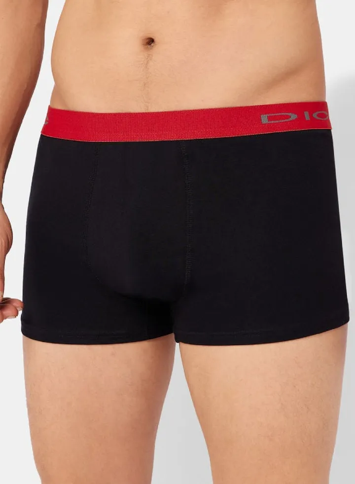 Contrast Waistband Boxer Briefs Black