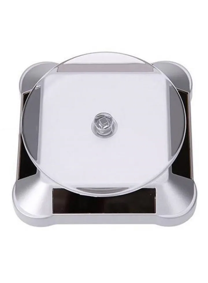 Solar Power Rotating Jewelry Stand Watch Display Holder With Turning Table
