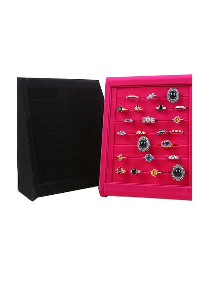 Three-Dimensional Wooden Ring Display Rack