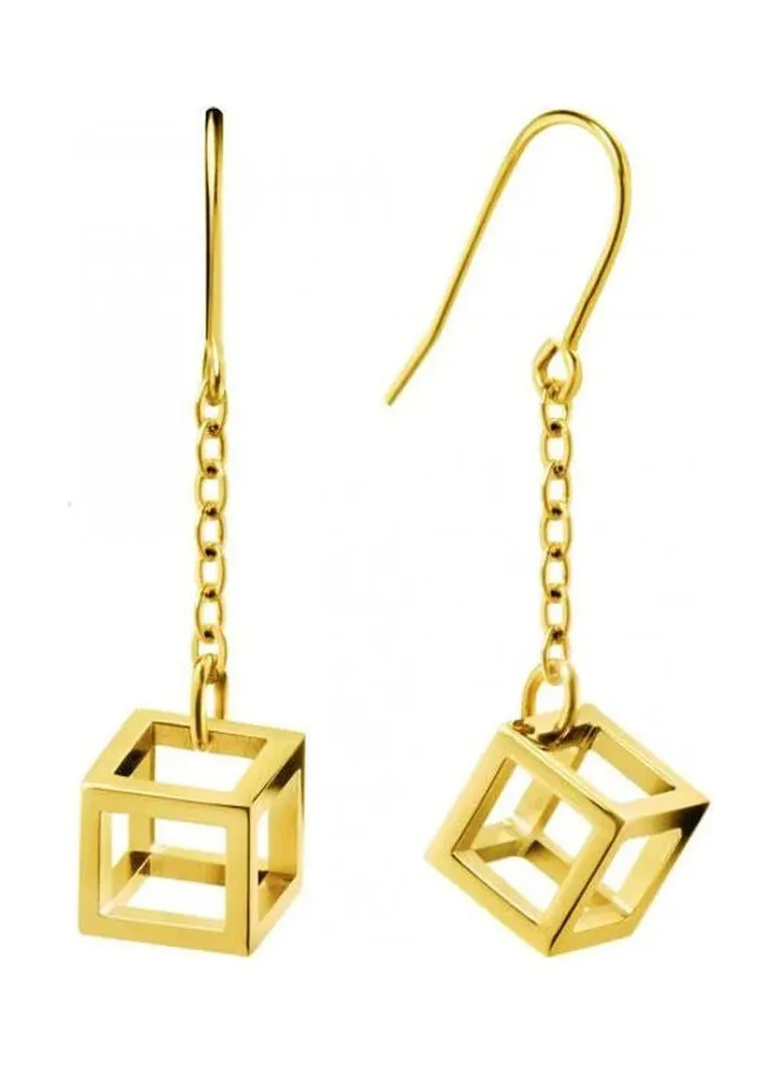 One Size Stainless Steel Dangle Earrings
