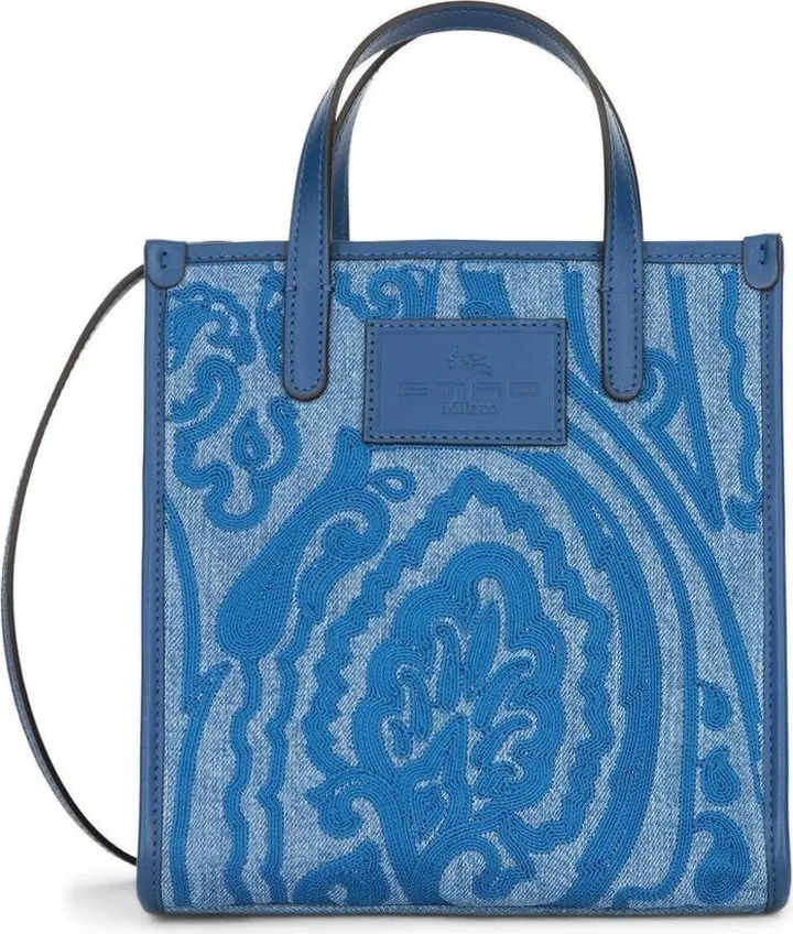 Paisley-Print Tote Bag