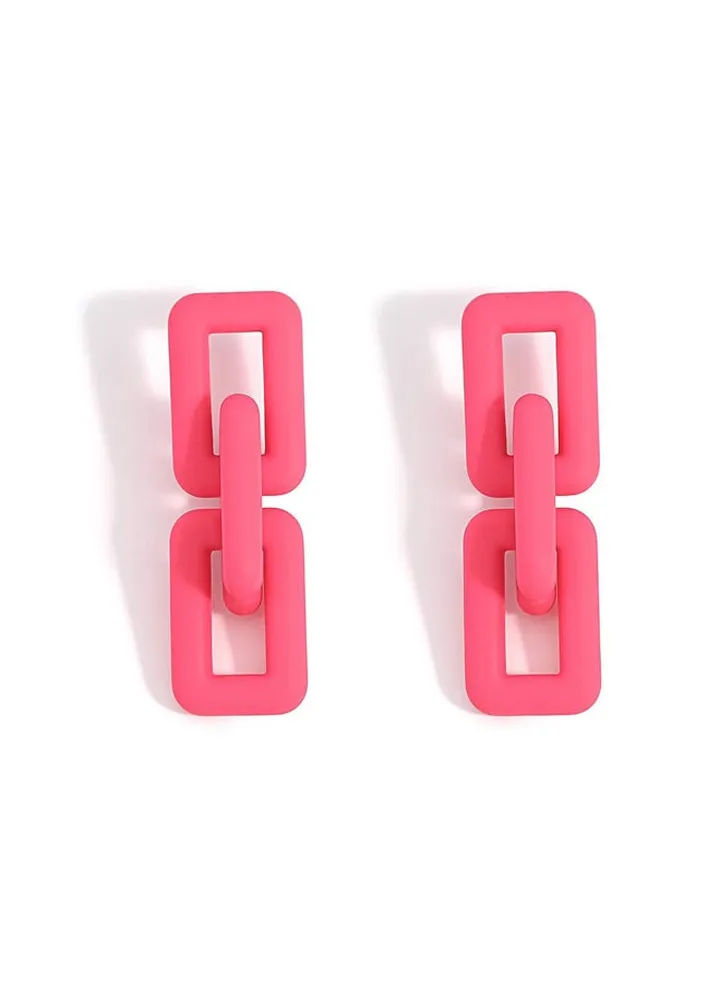 Square Chains set -Pink