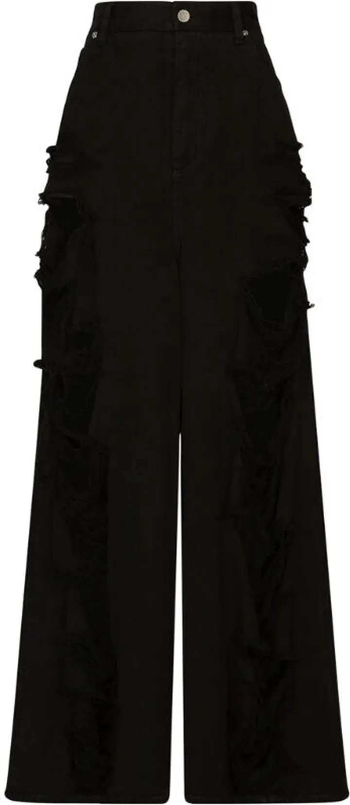 Dolce & Gabbana Kim Dolce & Gabbana Distressed High-Rise Oversized Jeans