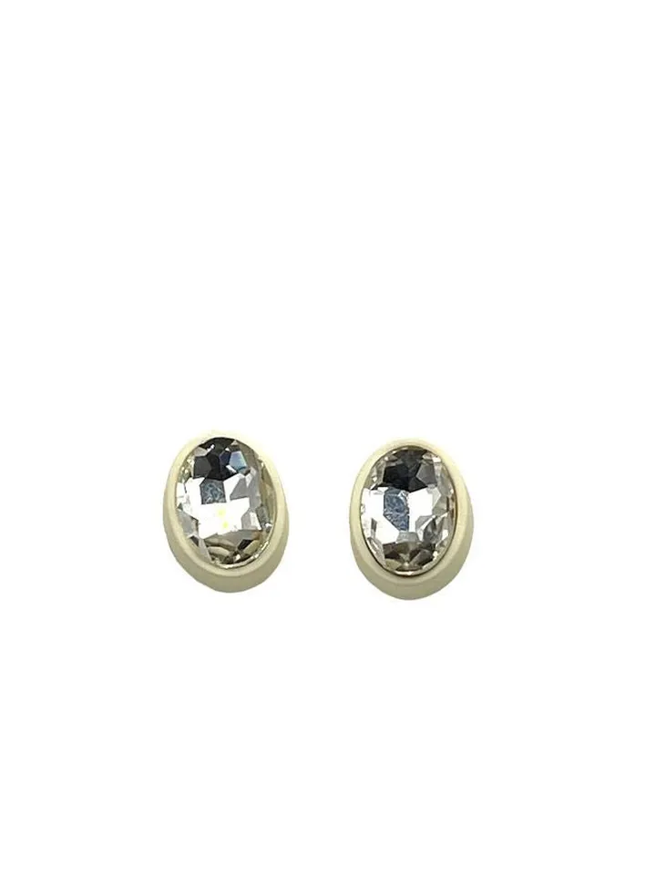 Pie Crystal Earring Of Fluffy Women's Accessories-White