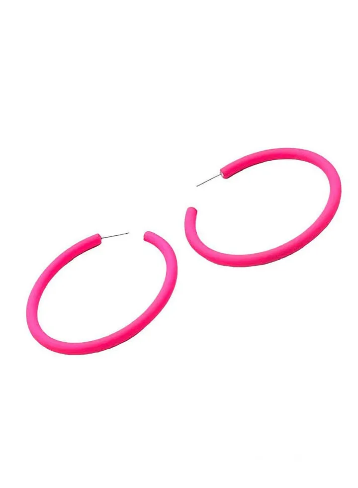 Open Crecil Earring Of Fluffy Women's Accessories-Pink