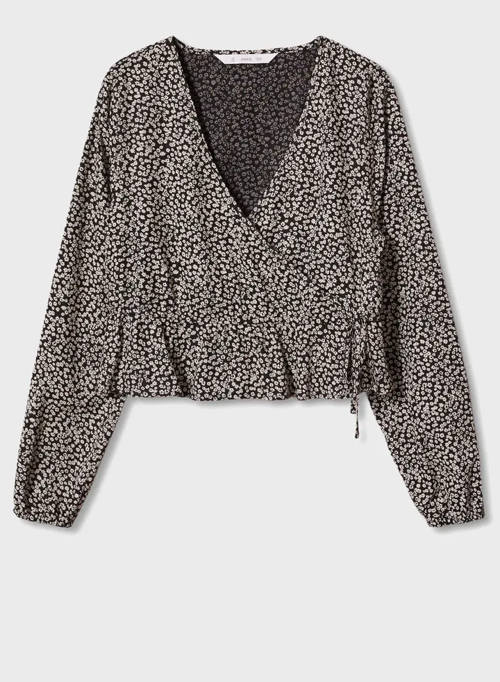 Kids Wrap Floral Top