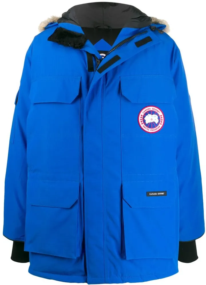 Expedition logo patch parka coat