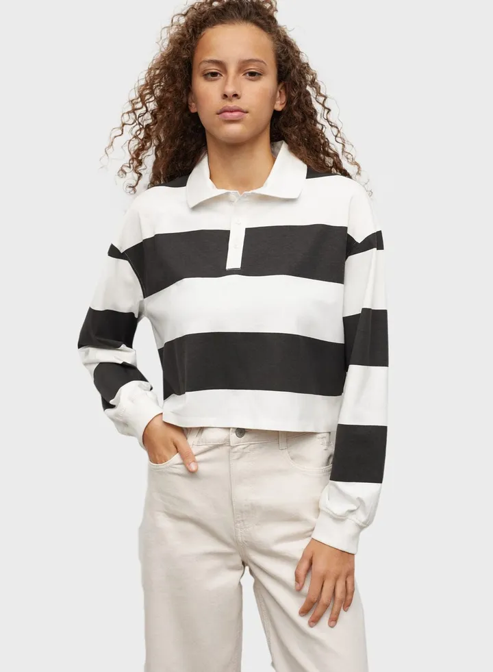 Kids Striped Polo