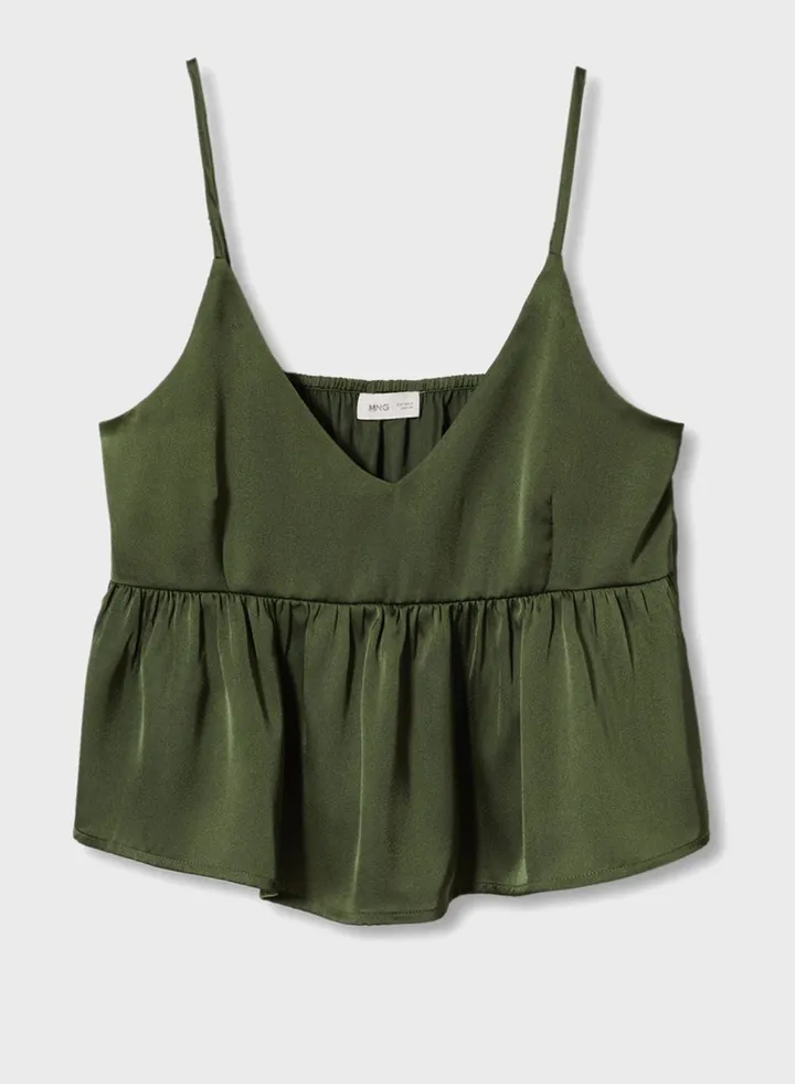 Kids Ruffle Cropped Top