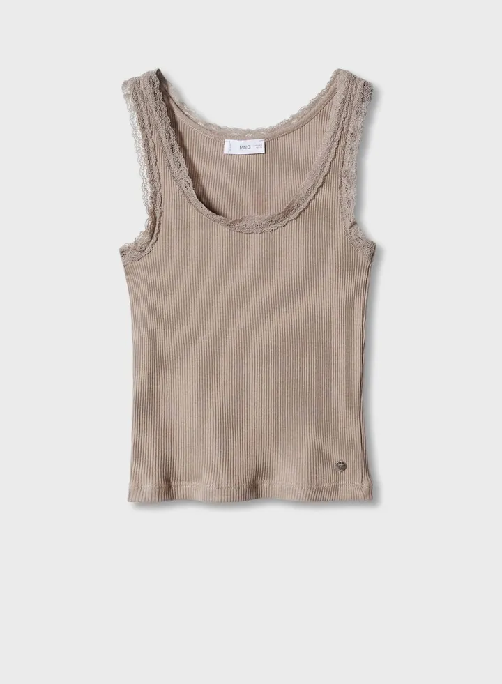 Kids Ribbed Cropped Top