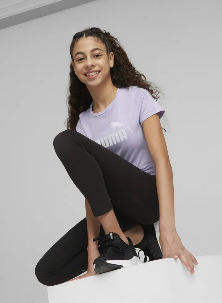 Essentials Kids Girls NOVA SHINE Kids Girls Logo T-Shirt
