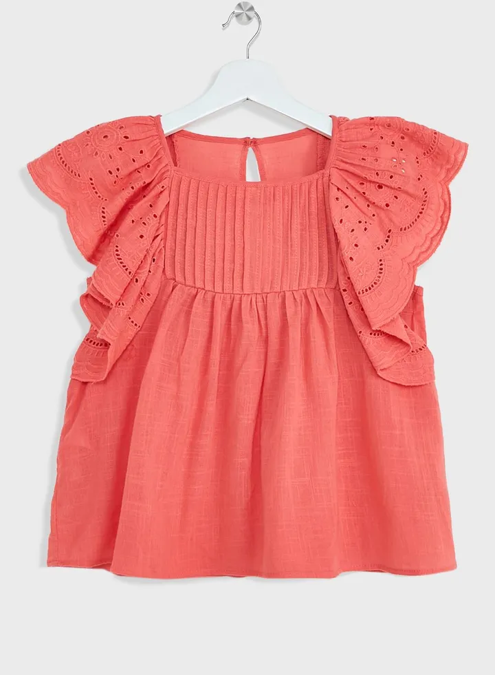 Kids Essential Frill Top