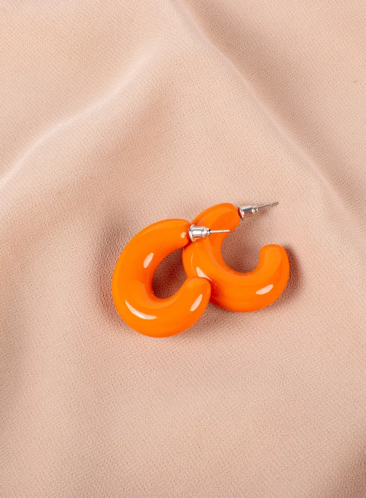 Acrylic Earring Orange
