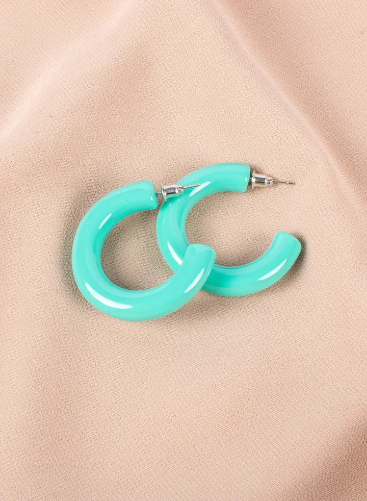 Acrylic Earring Green Mint