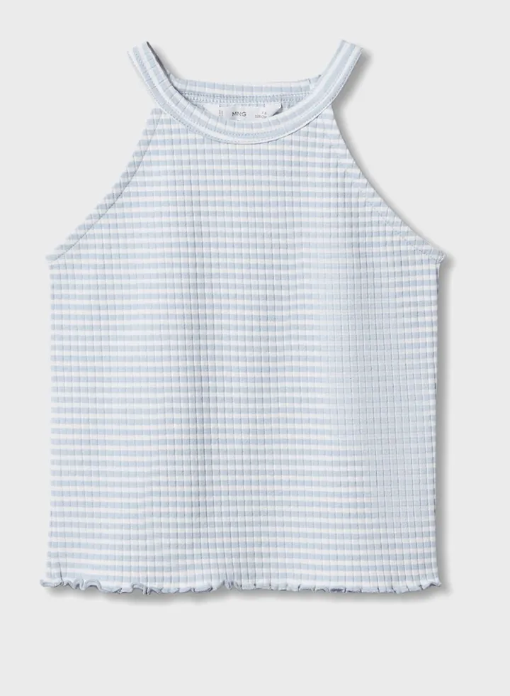 Youth Stripe Crop Top